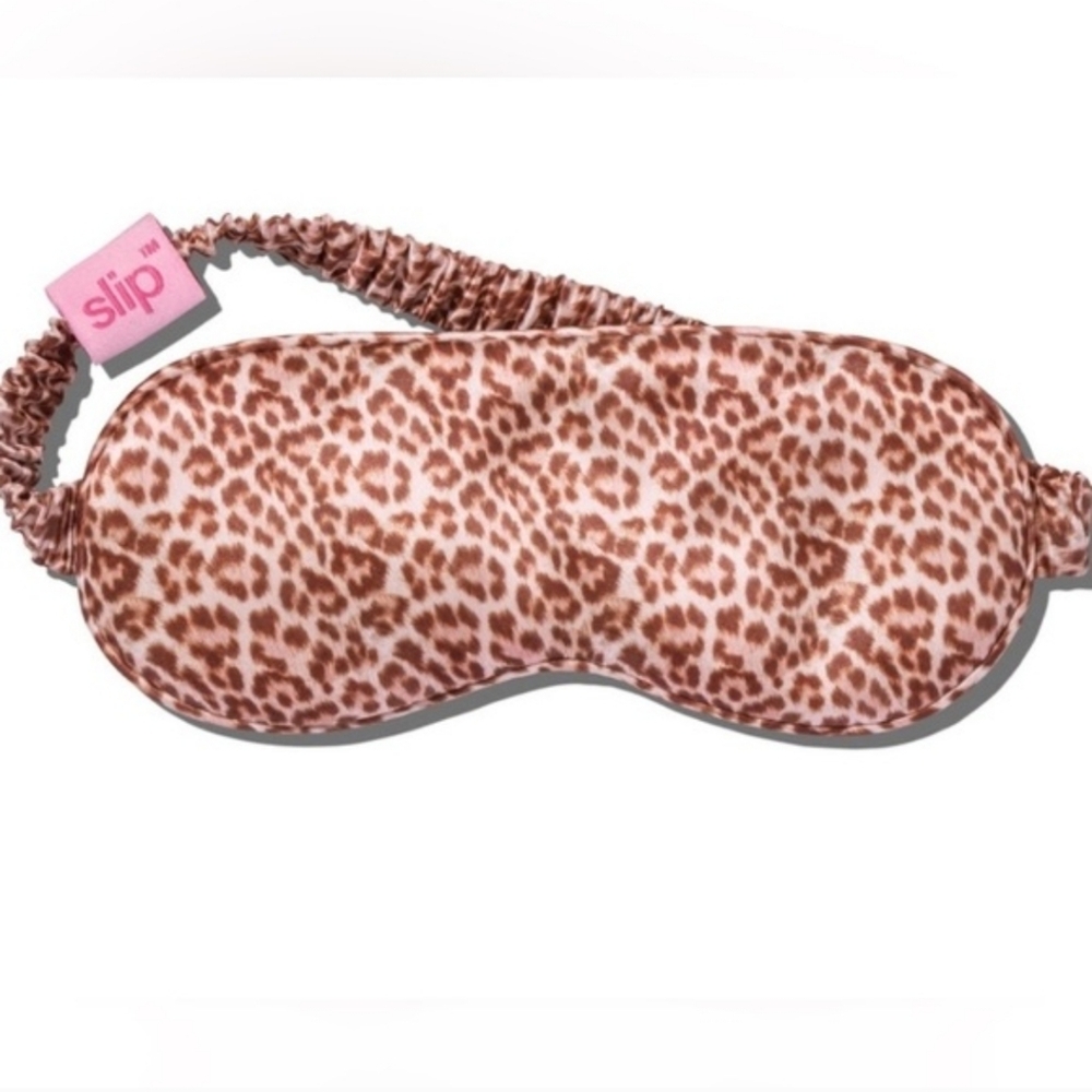 Slip Pink Leopard Pure Silk Sleep Mask